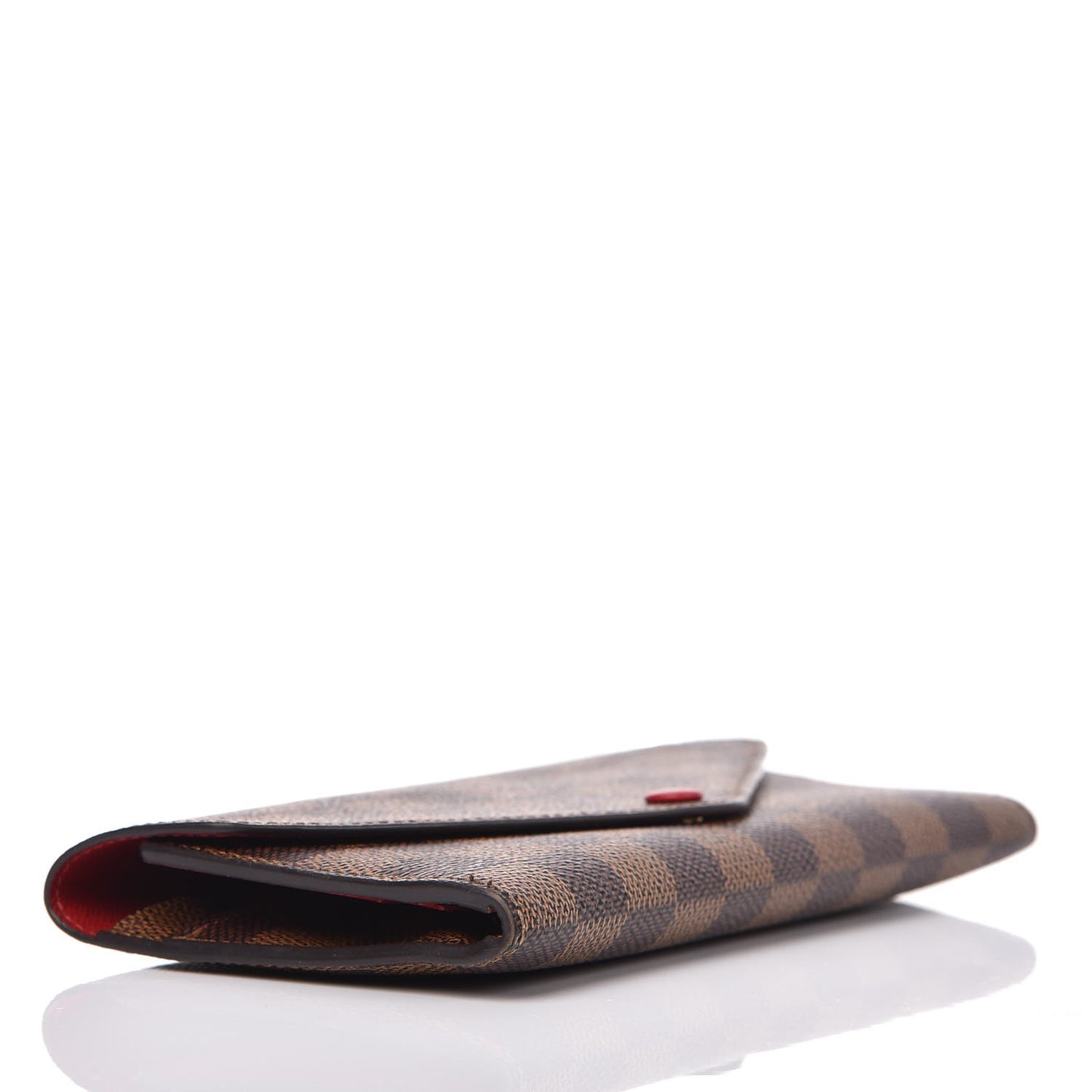 Damier Ebene Josephine Wallet Red