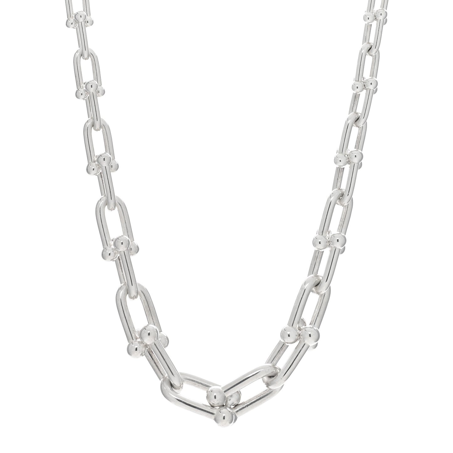 Sterling Silver HardWear Graduated Link Necklace