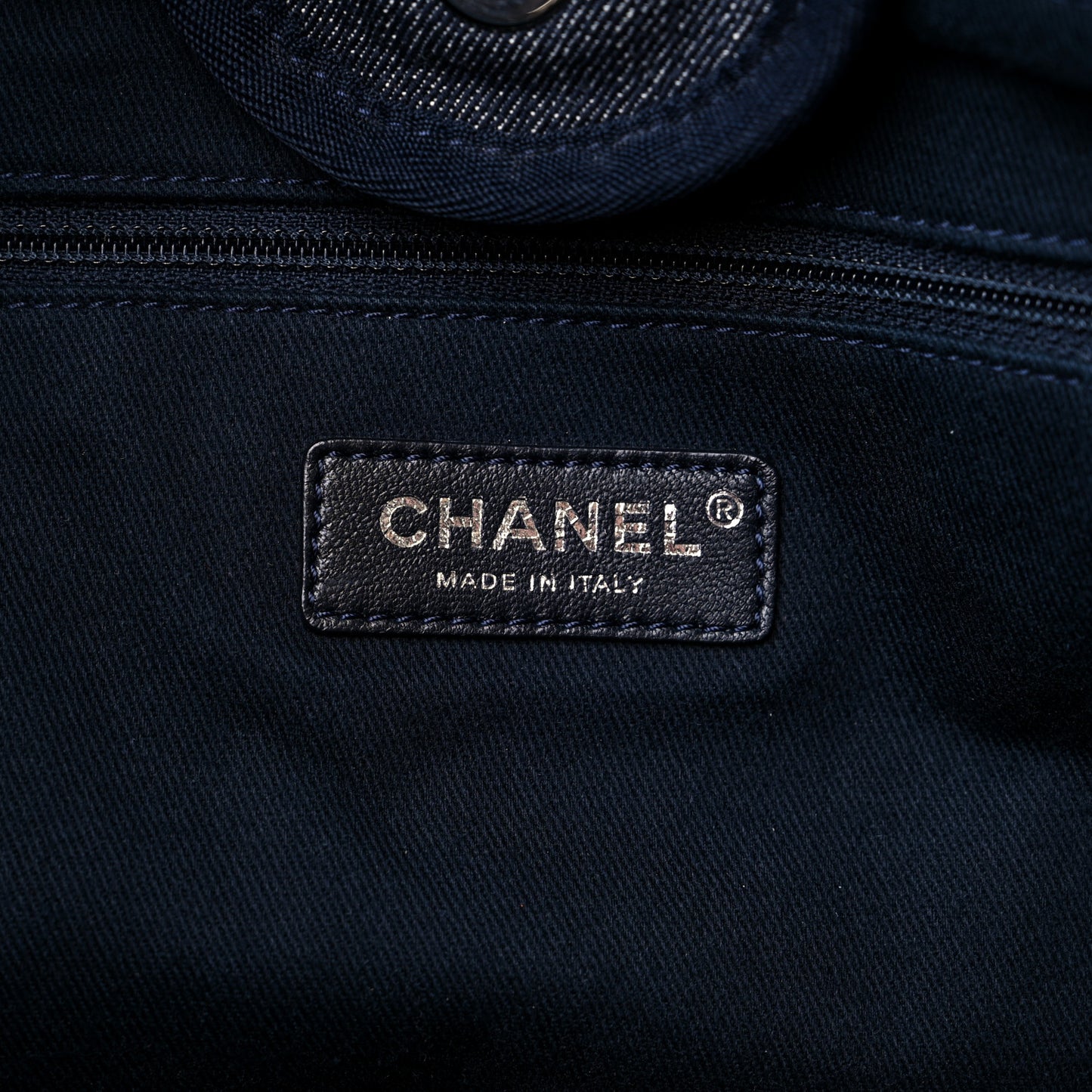 Denim Medium Deauville Tote Dark Blue
