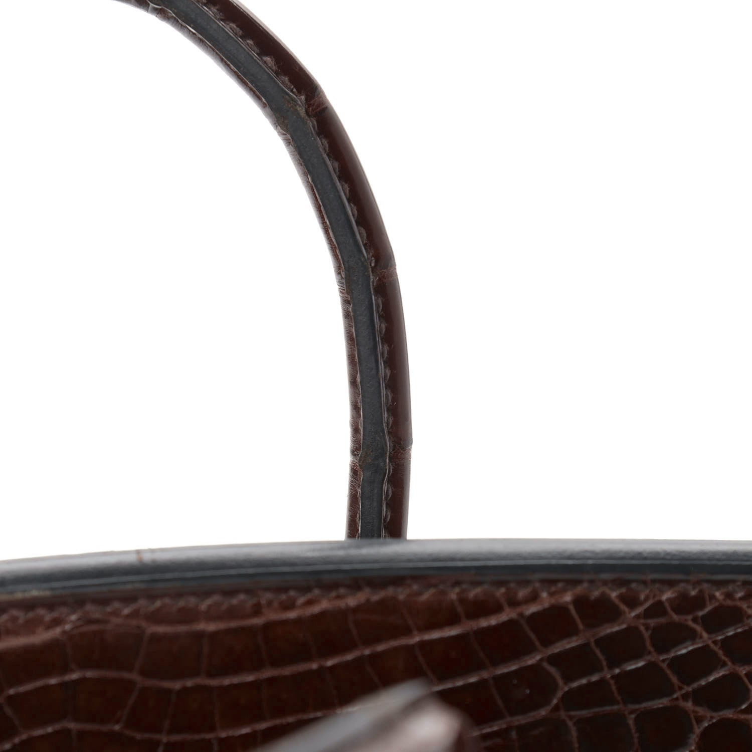 Hermes Shiny Niloticus Crocodile Birkin 25 Miel 38 of 41