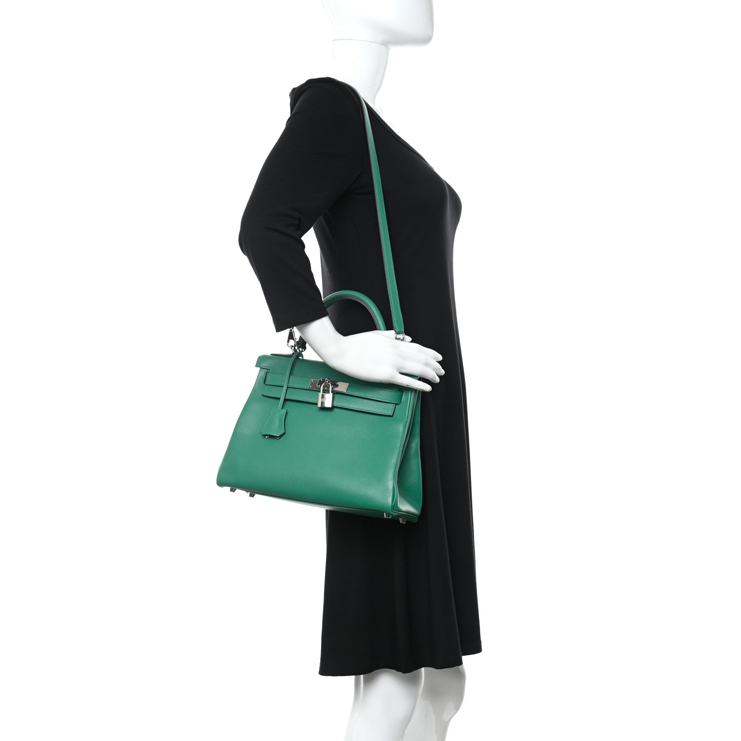 Hermes Evercolor Kelly Retourne 28 Vert Vertigo 2 of 10