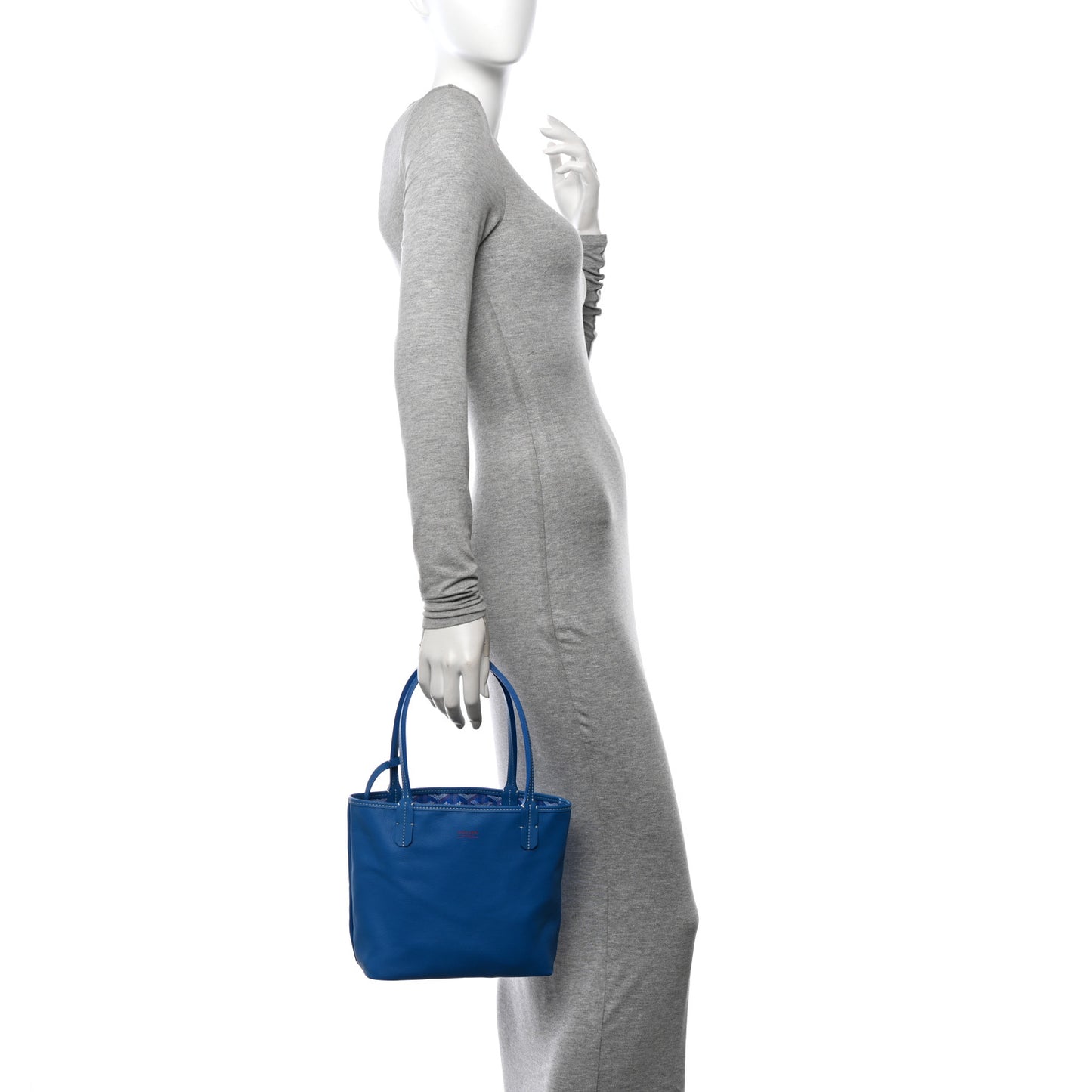 Goyardine Reversible Mini Anjou Sky Blue