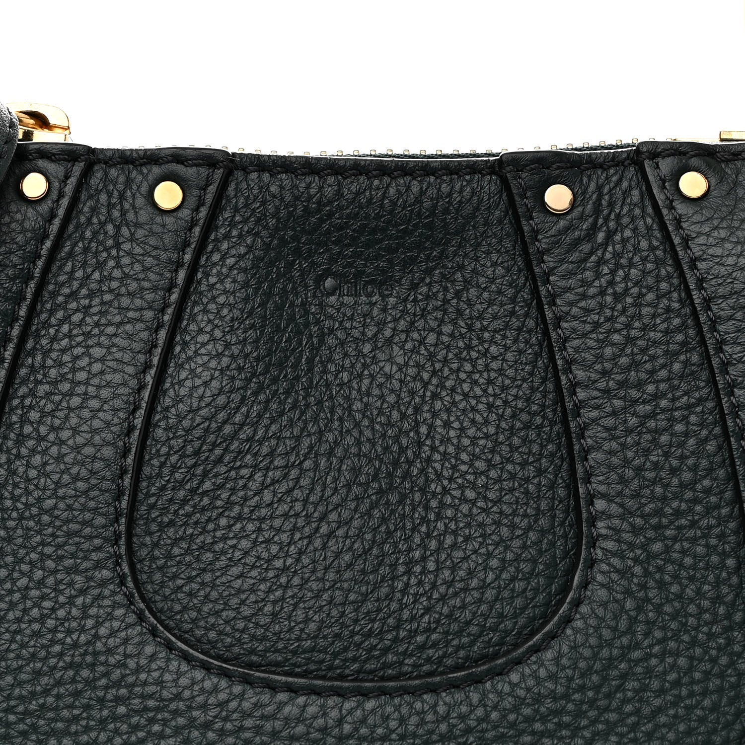 Chloe Grained Calfskin Nano Hayley Hobo Rainforest 7 of 10