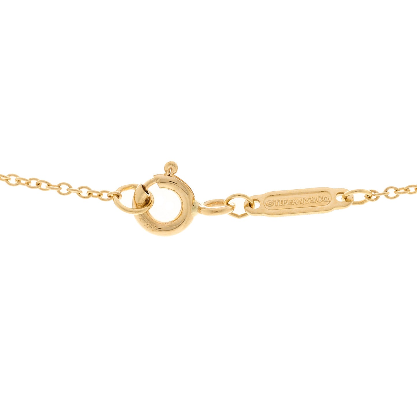 18K Yellow Gold Infinity Pendant Necklace