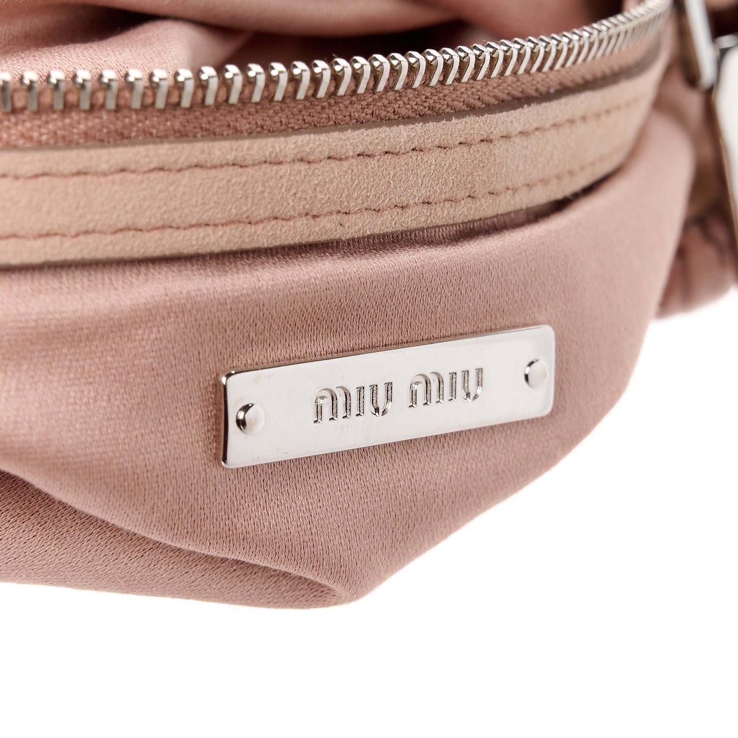 Velvet Matelasse Crystal Chain Shoulder Bag Cammeo