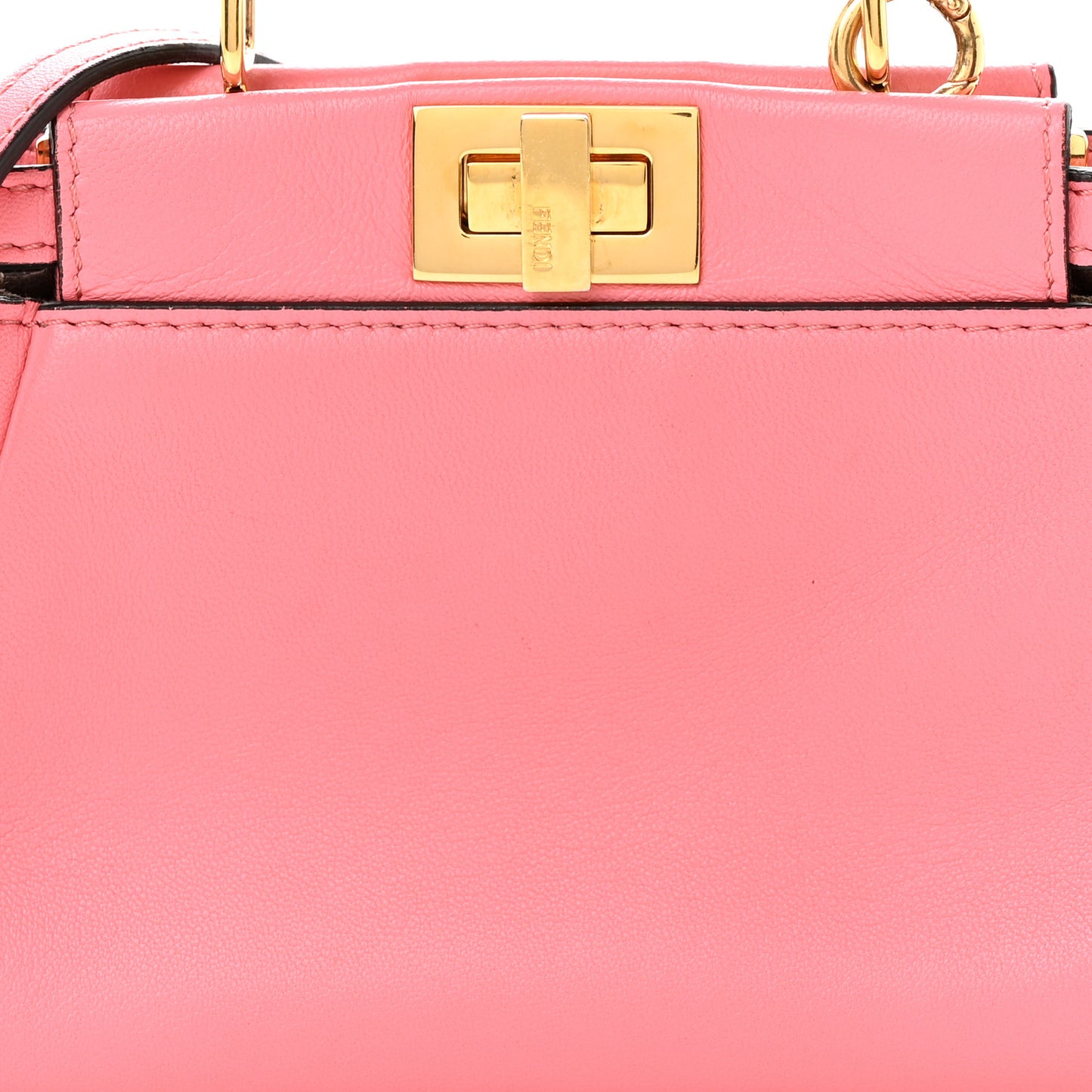 Shiny Nappa Micro Peekaboo Iconic Satchel Rosa Fluo