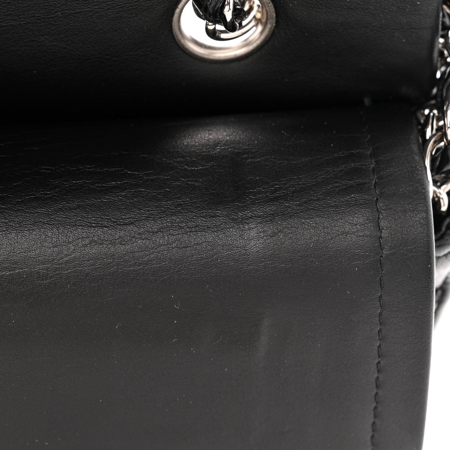 Chanel Patent Calfskin Chevron Quilted Small Double Flap Black 12 of 12