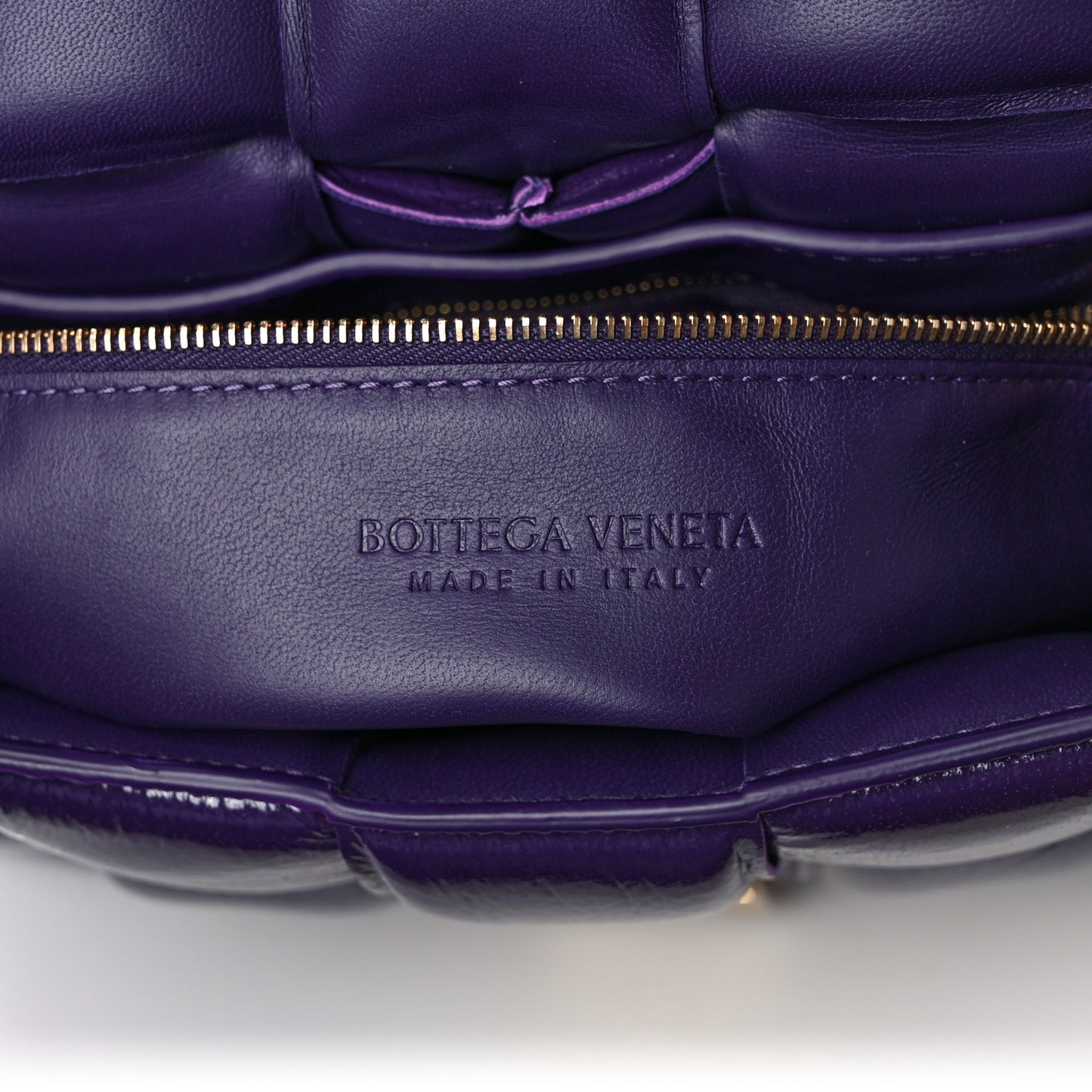 Textured Deerskin Maxi Intrecciato Padded Cassette Crossbody Bag Raisin