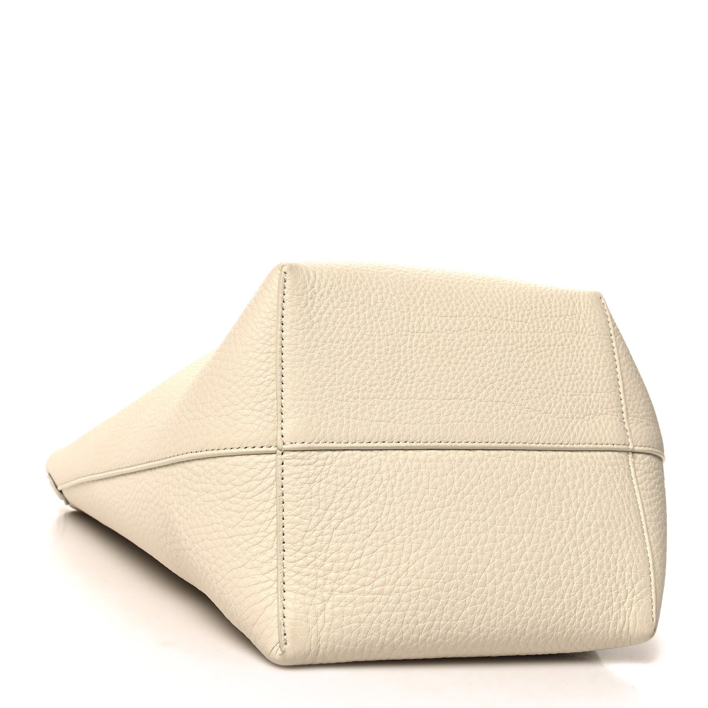 Grained Calfskin Medium N/S Park Tote Ivory