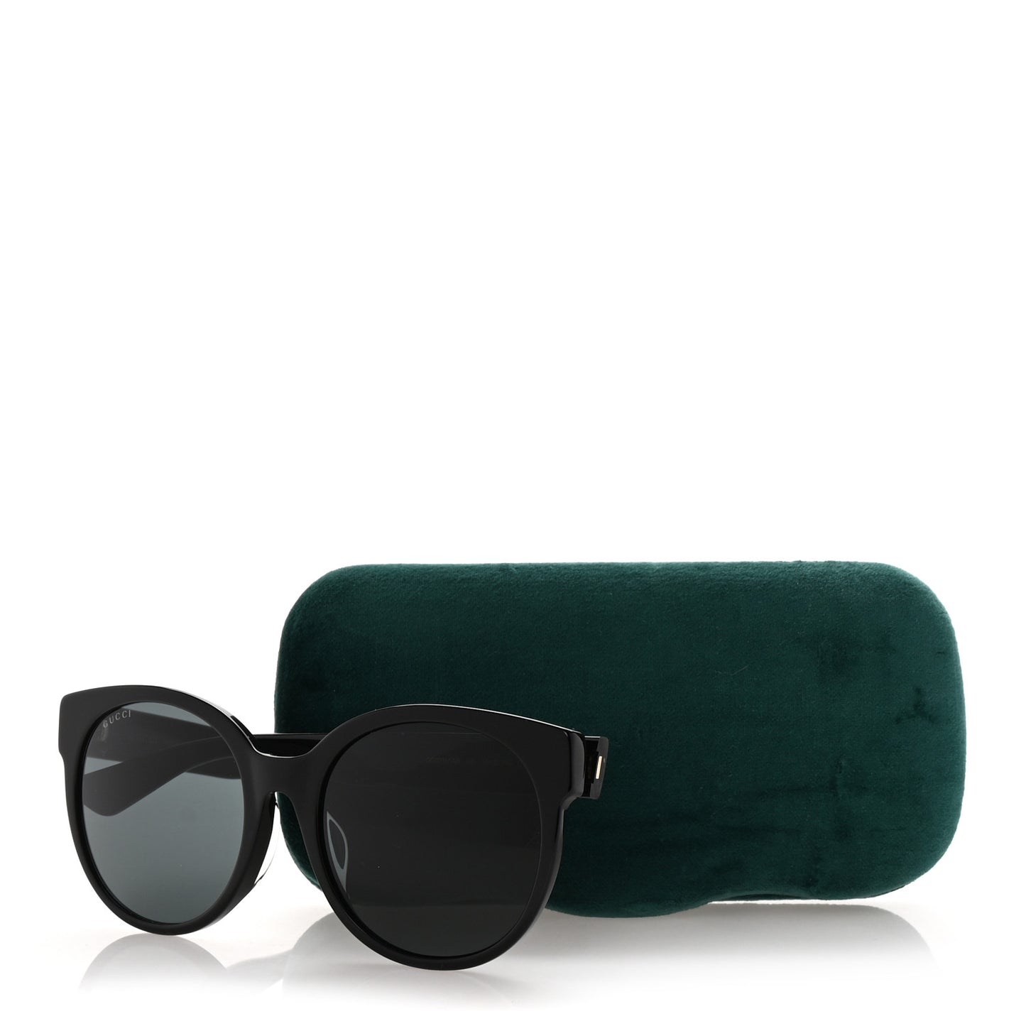 Acetate Round Sunglasses GG0035S Black