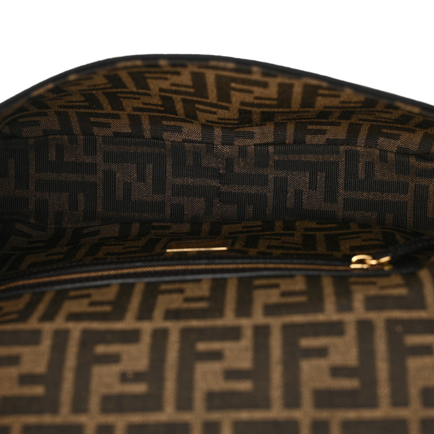 Fabric Jacquard FF 1974 Medium Baguette Tobacco Moro Black