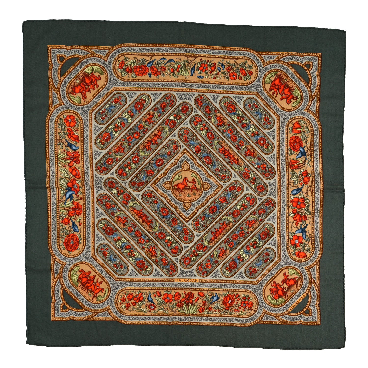 Hermes Silk Qalamdan Scarf 90 1208700 – FASHIONPHILE