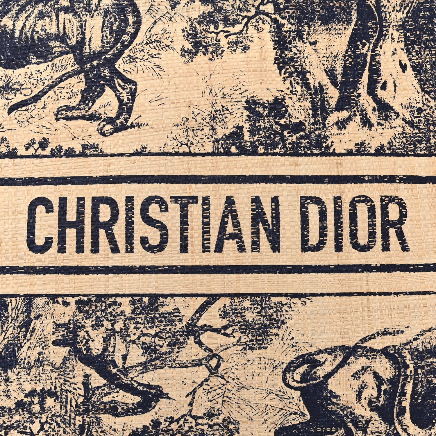 Christian Dior Straw Dioriviera Tote Beige 6 of 12