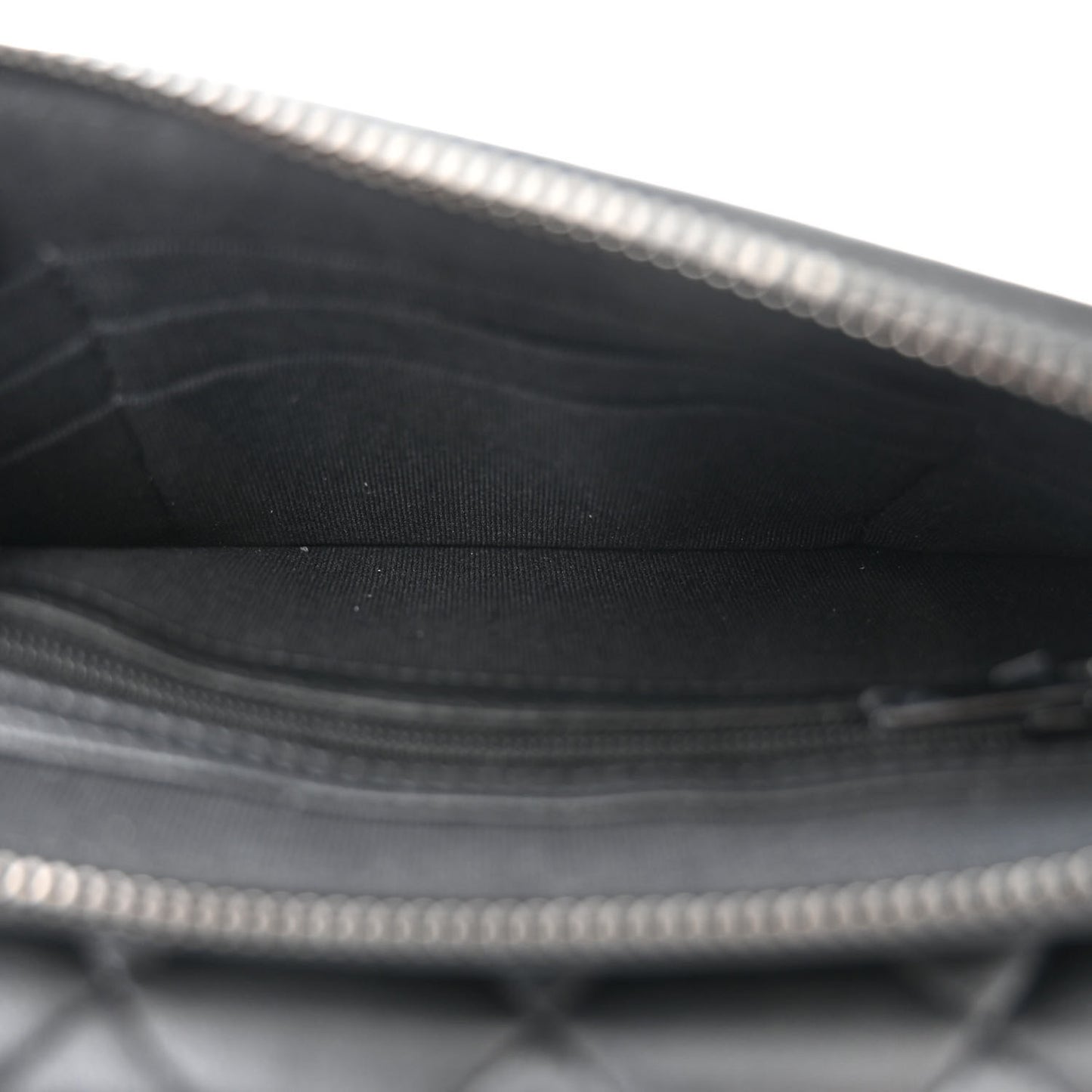 Lambskin Quilted Flap Phone Holder With Chain So Black