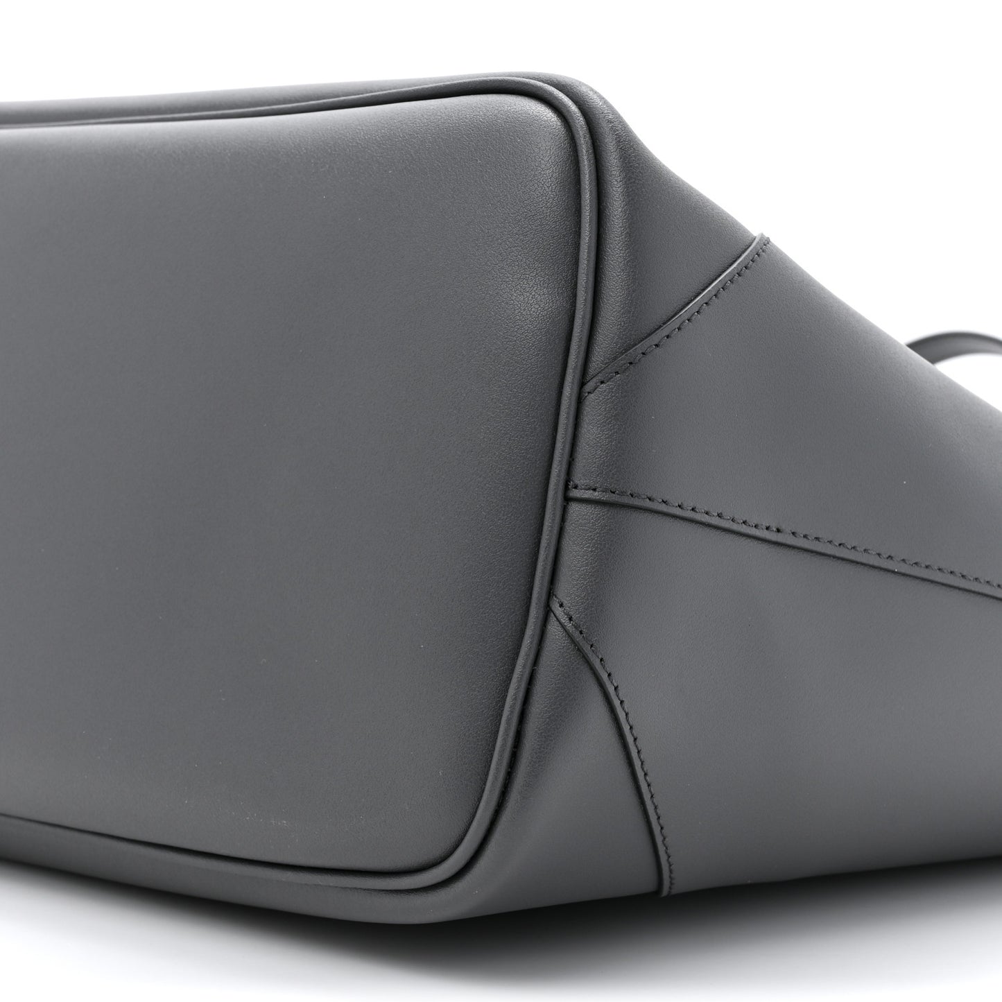 Smooth Calfskin Wing Shopper Tote Grey White