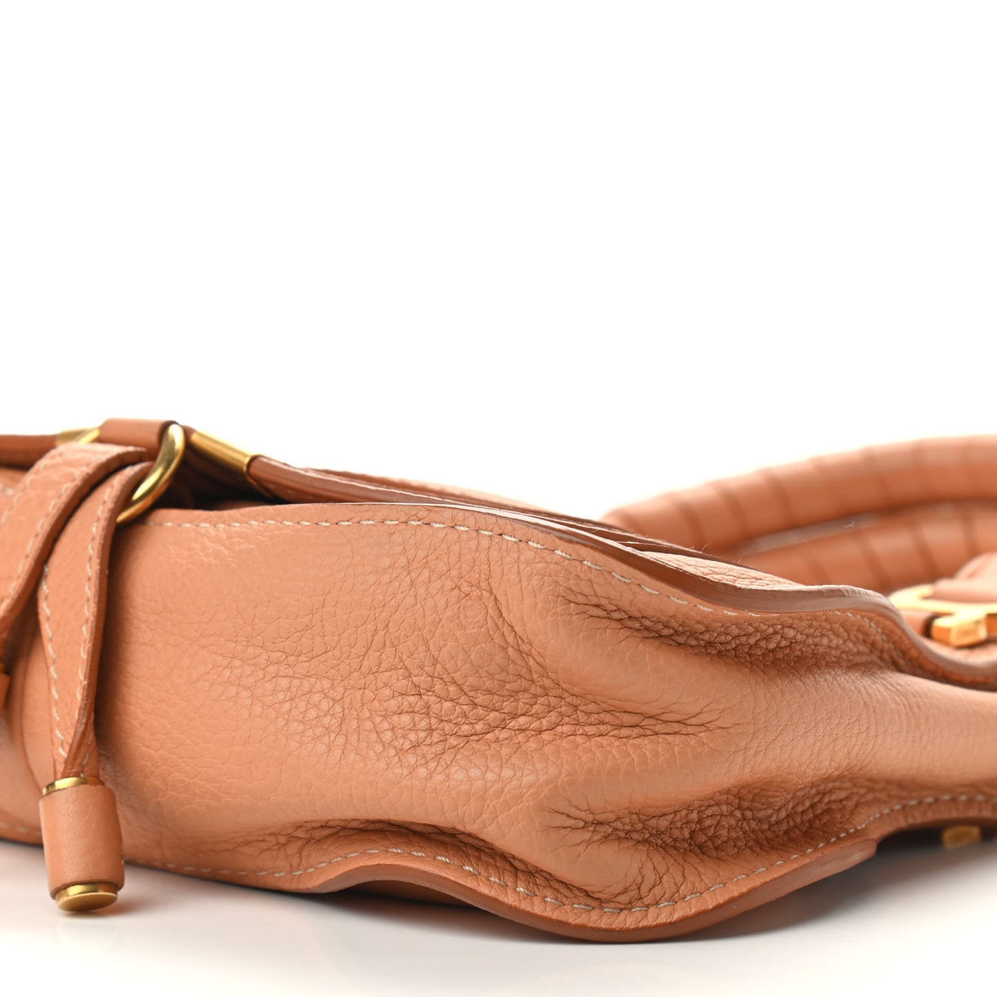 Calfskin Mini Marcie Satchel Peach Pink