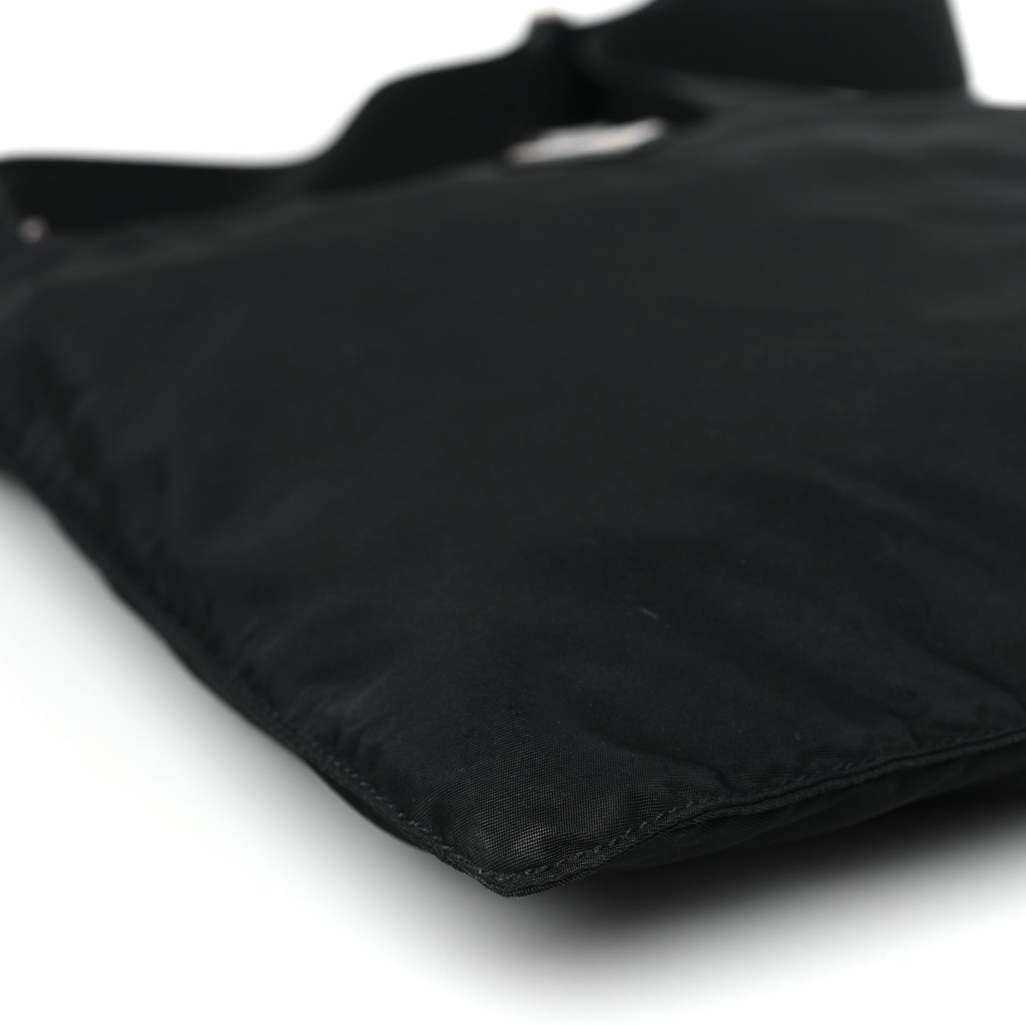 Nylon Vela Flat Messenger Bag Black