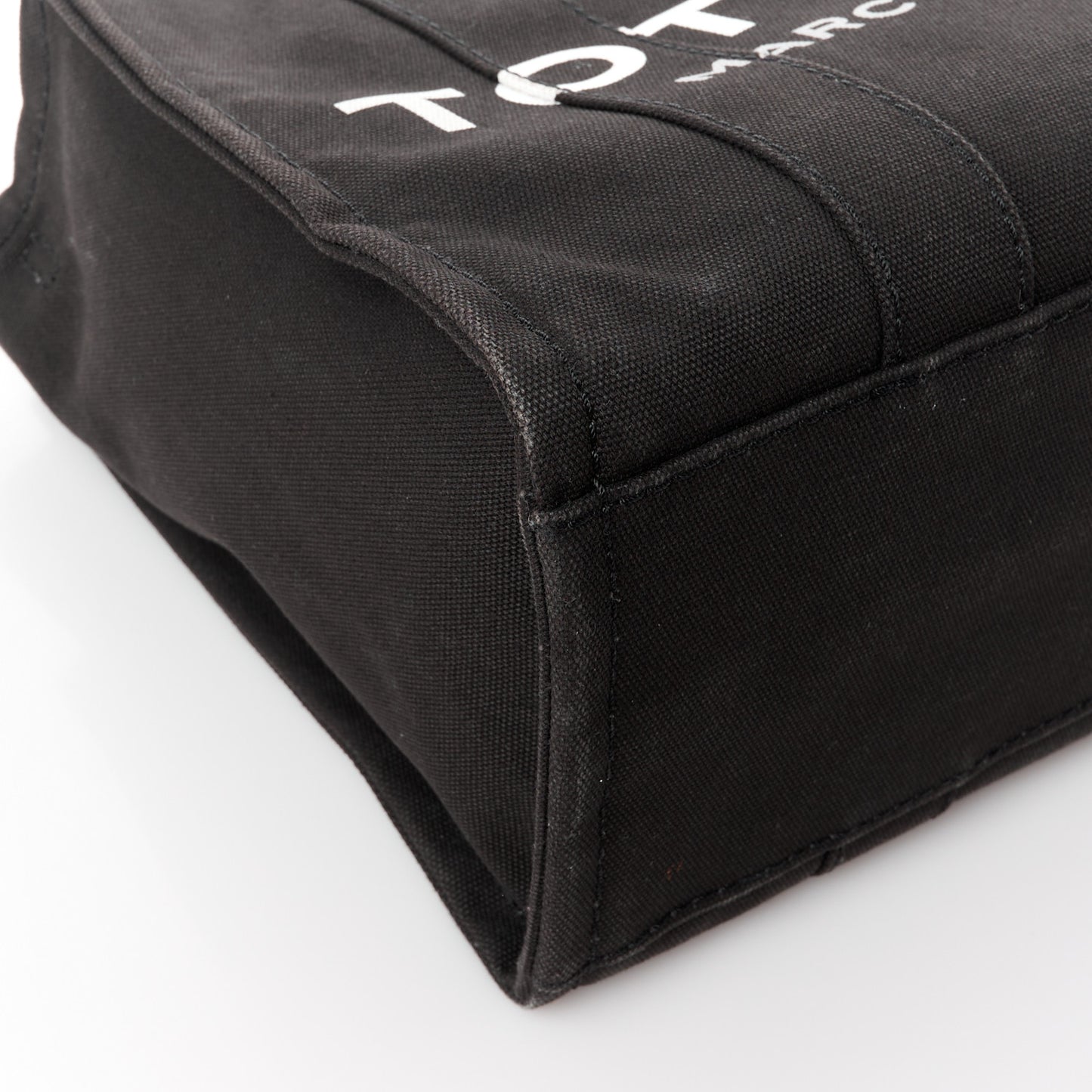 Cotton Canvas Small The Traveler Tote Bag Black