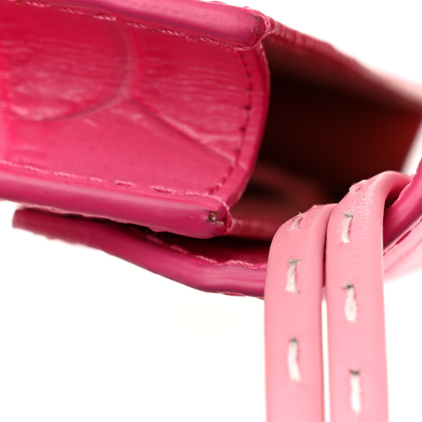 Calfskin Crocodile Embossed Le Riviera Pink