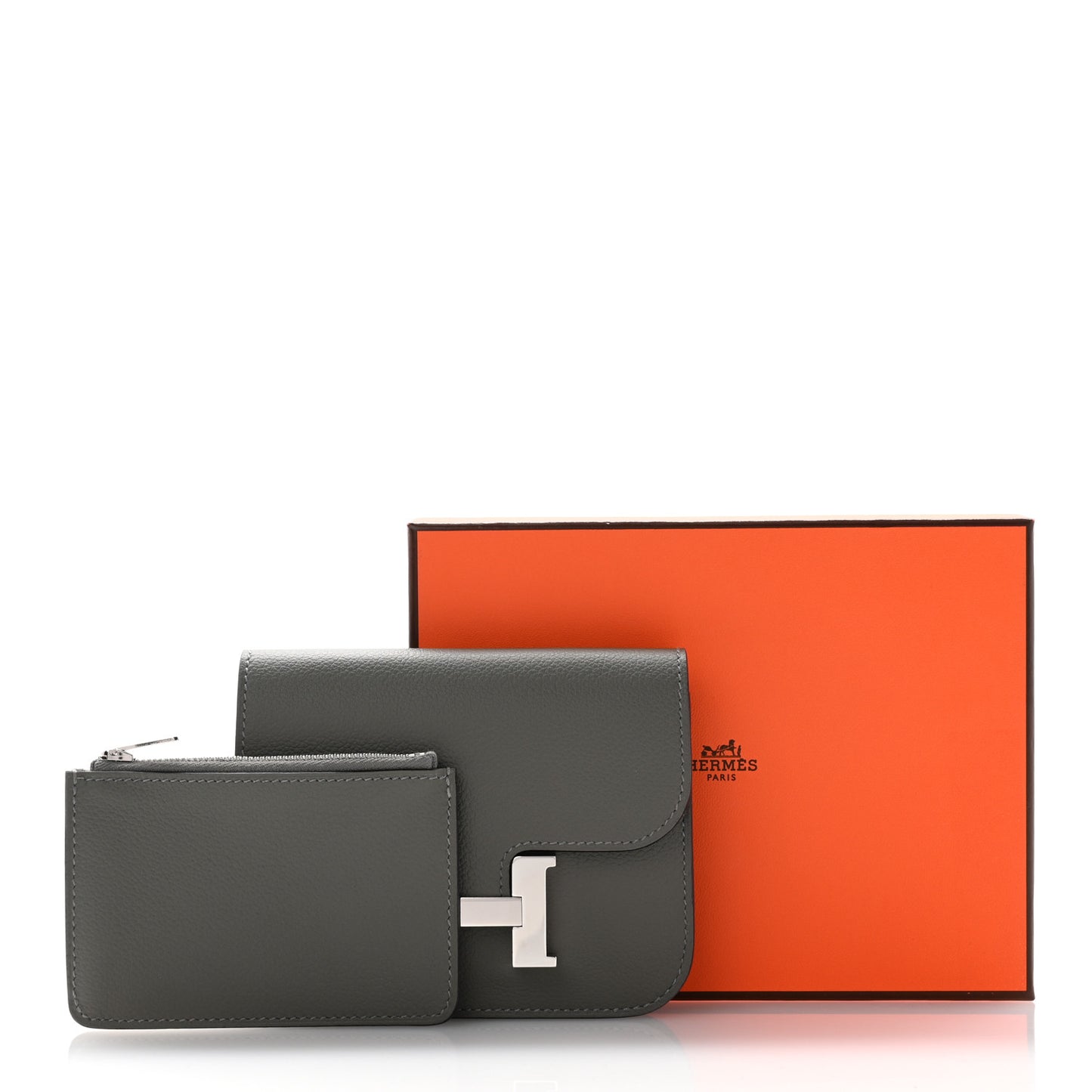 Evercolor Constance Slim Wallet Gris Meyer