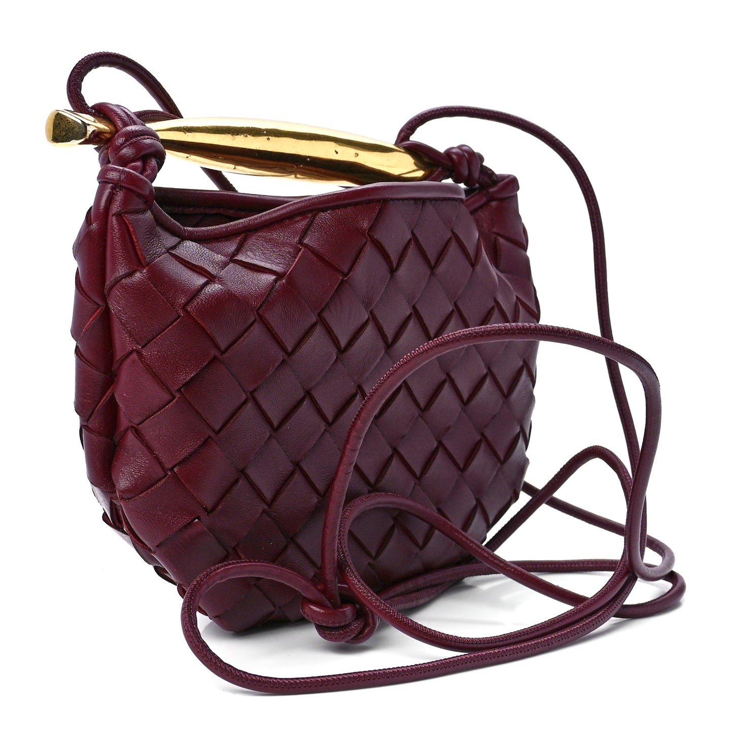Nappa Intrecciato Mini Sardine Bag Barolo