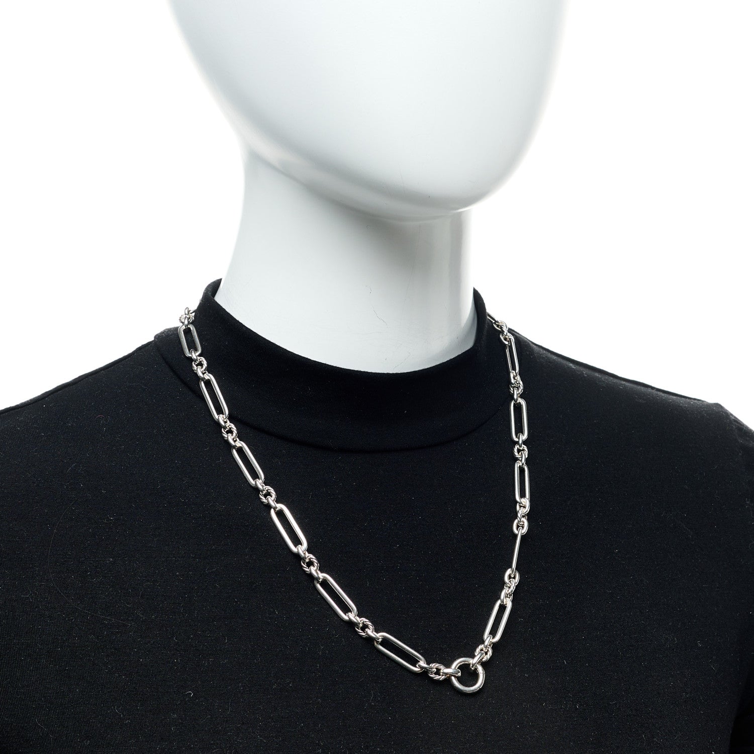 David Yurman Sterling Silver 7mm Lexington Chain Necklace 21" 2 of 4
