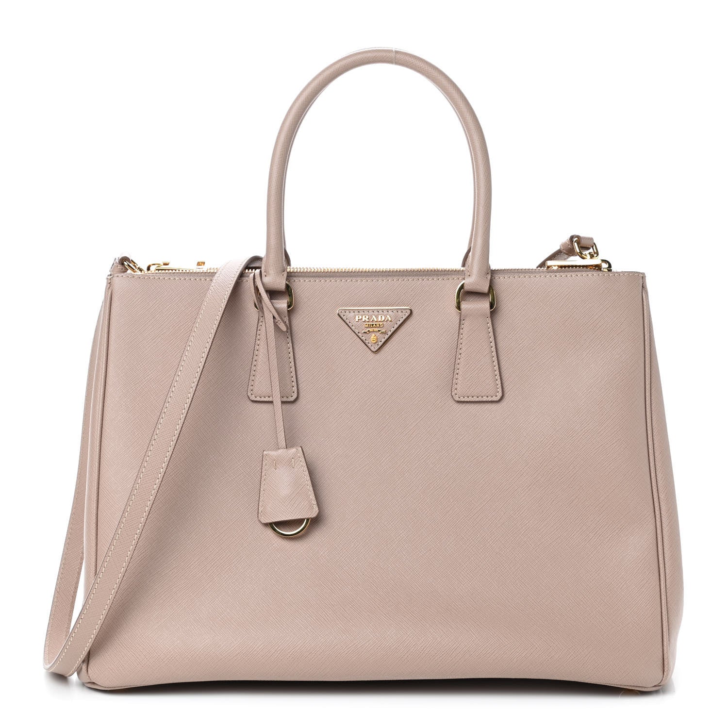 PRADA プラダ サフィアーノ CIPRIA SAFFIANO LUX Prada Saffiano Lux Large Galleria Double Zip Tote Cipria 849290