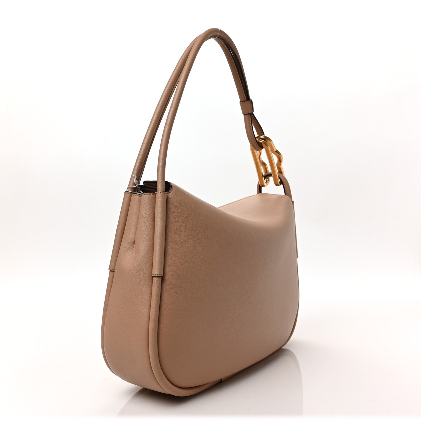 Silk Calfskin Link Shoulder Bag Maple