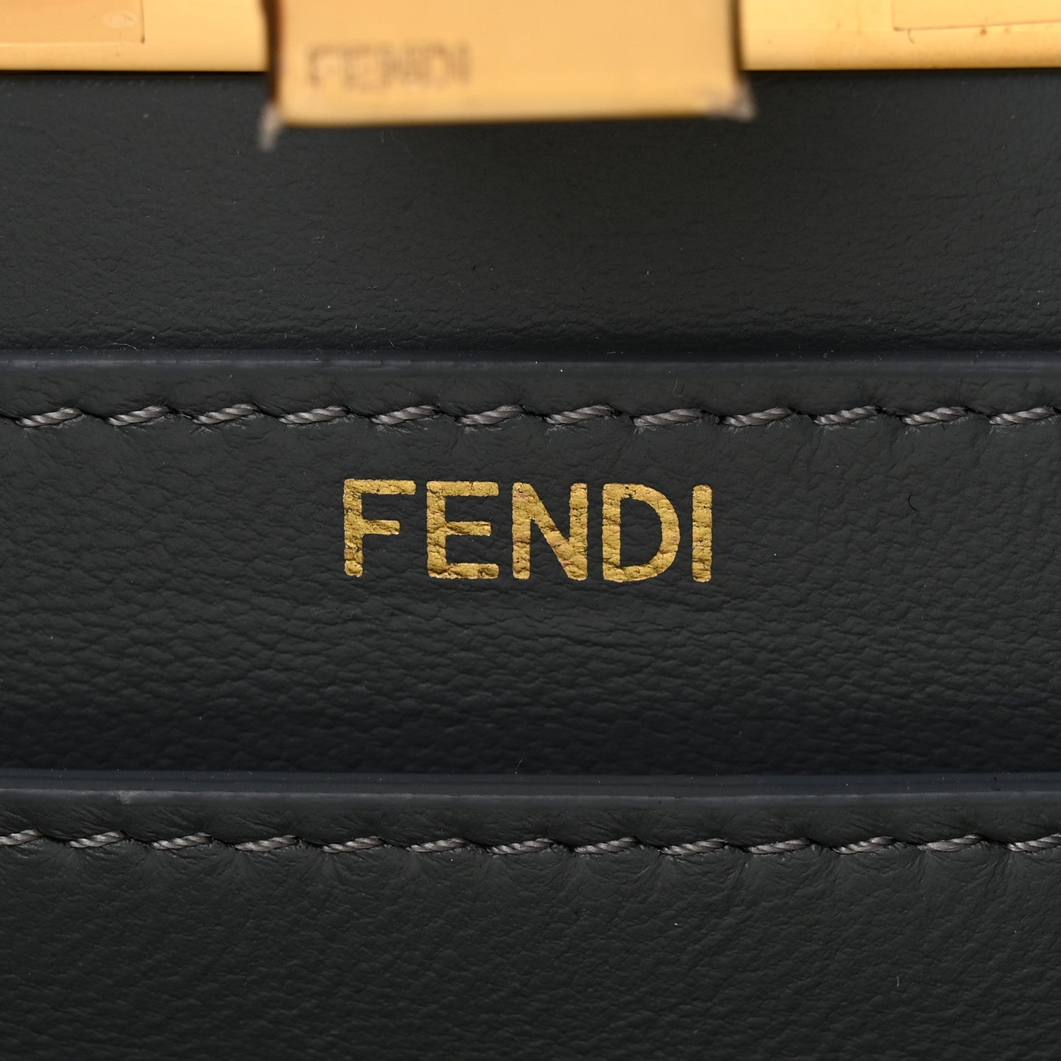Fendi Vitello King Shiny Nappa Intreccio Petite Peekaboo I SEE U Satchel  Tempesta 6 of 9