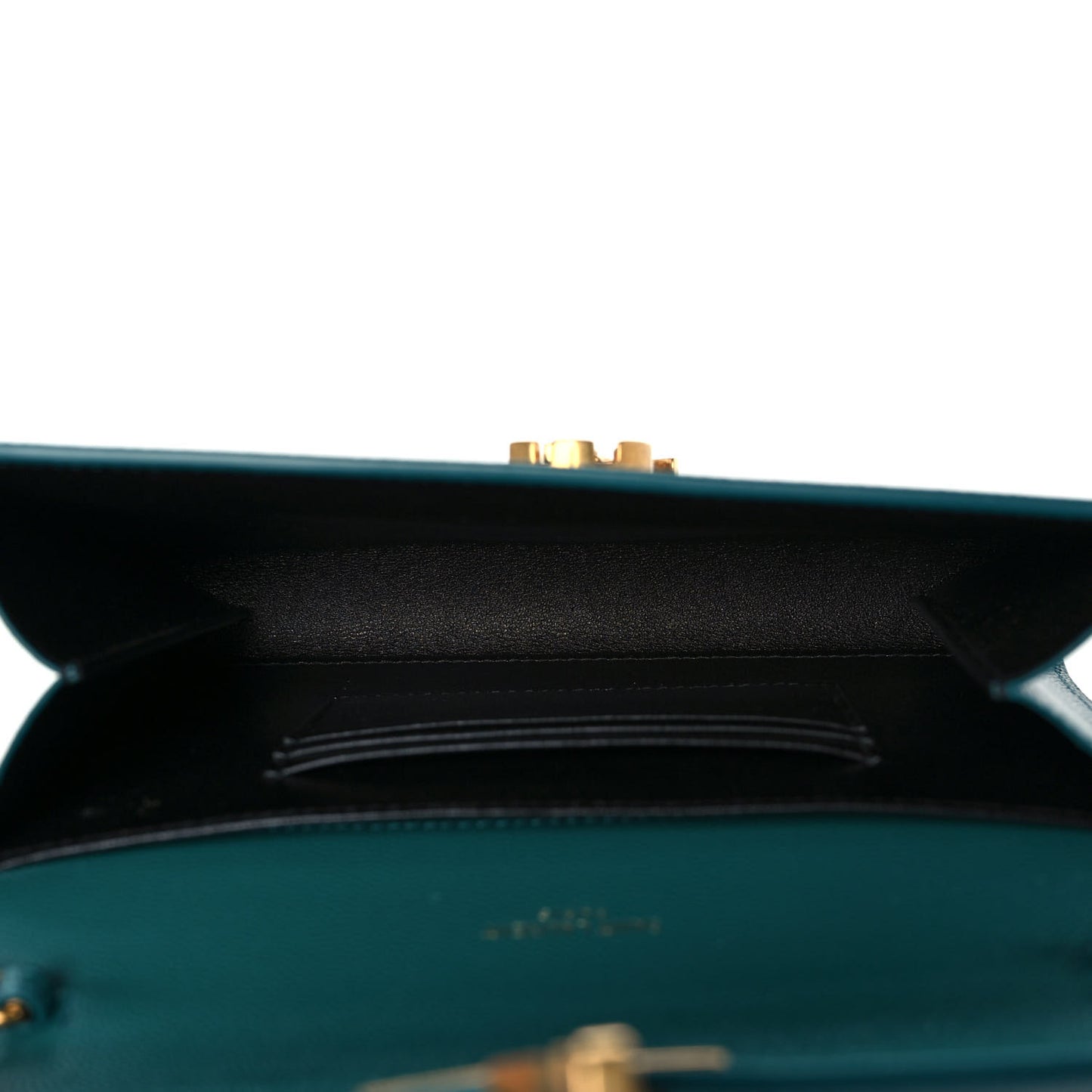 Grain De Poudre Monogram Cassandra Chain Wallet Teal