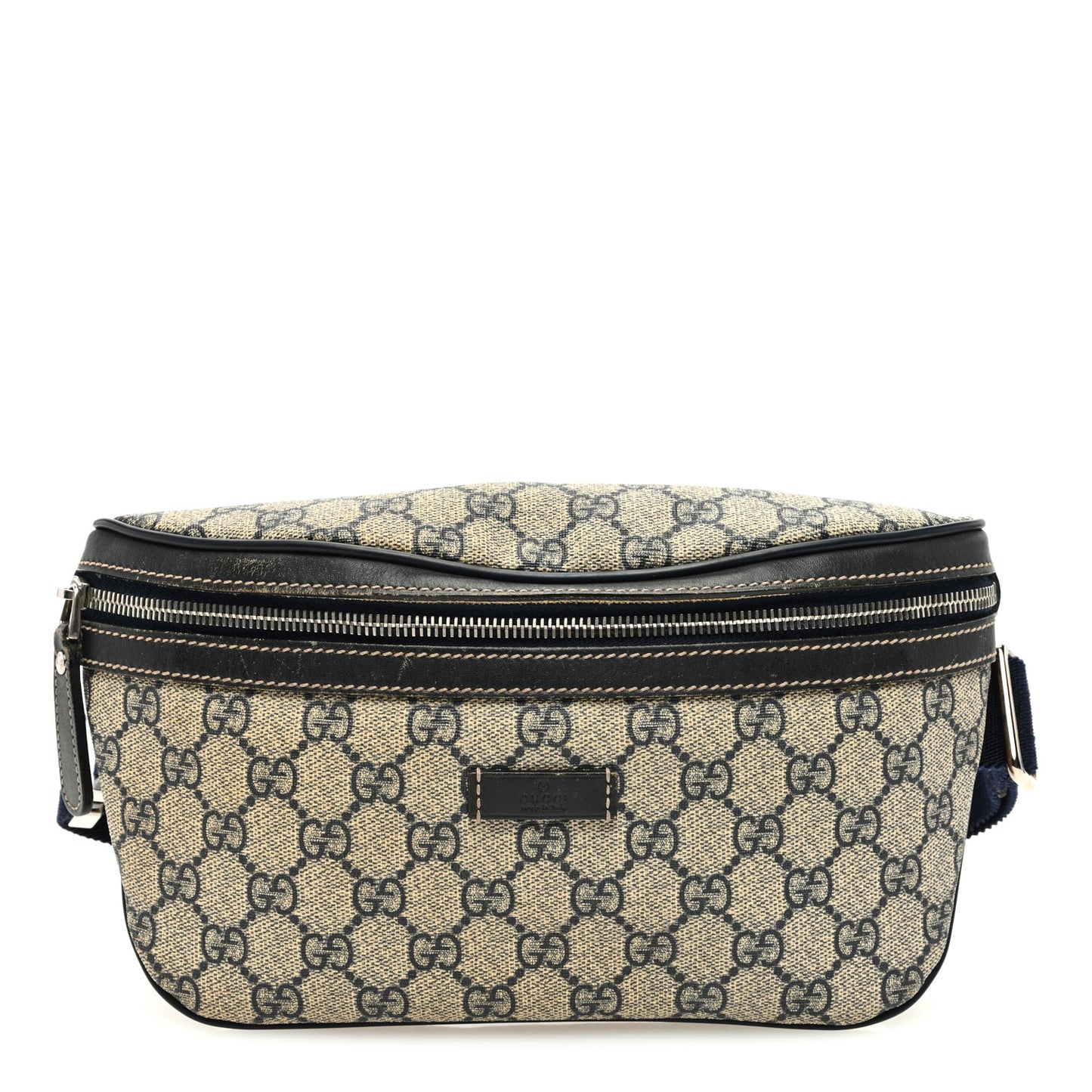 GG Plus Monogram Belt Bag Navy