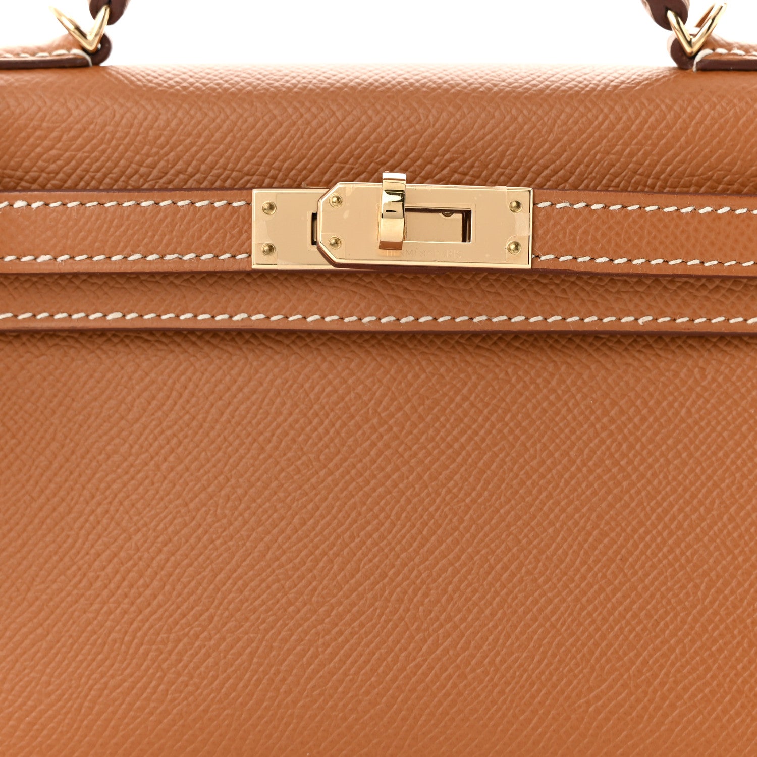 Hermes Epsom Horseshoe Mini Kelly Sellier 20 Gold 8 of 12