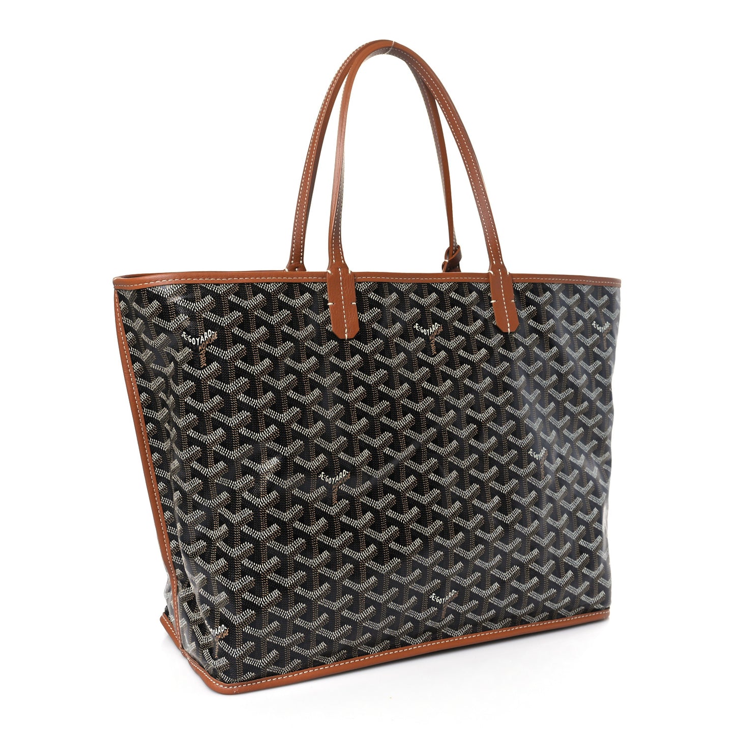 Goyardine Reversible Anjou PM Black Gold
