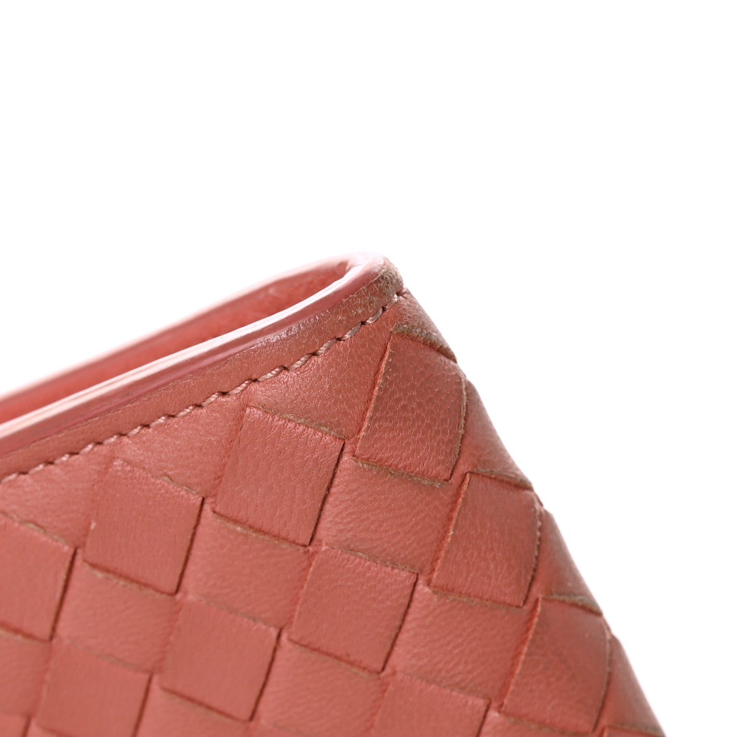 Nappa Intrecciato Half Zip Around Wallet Pompei
