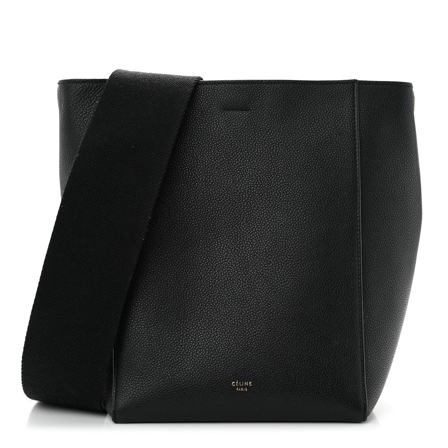 Celine Soft Grained Calfskin Small Sangle Bucket Bag Black 1 of 11