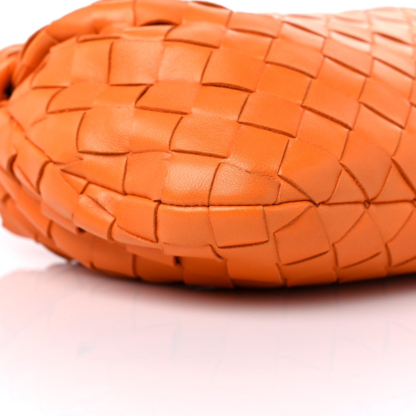 Nappa Intrecciato Mini Jodie Tangerine