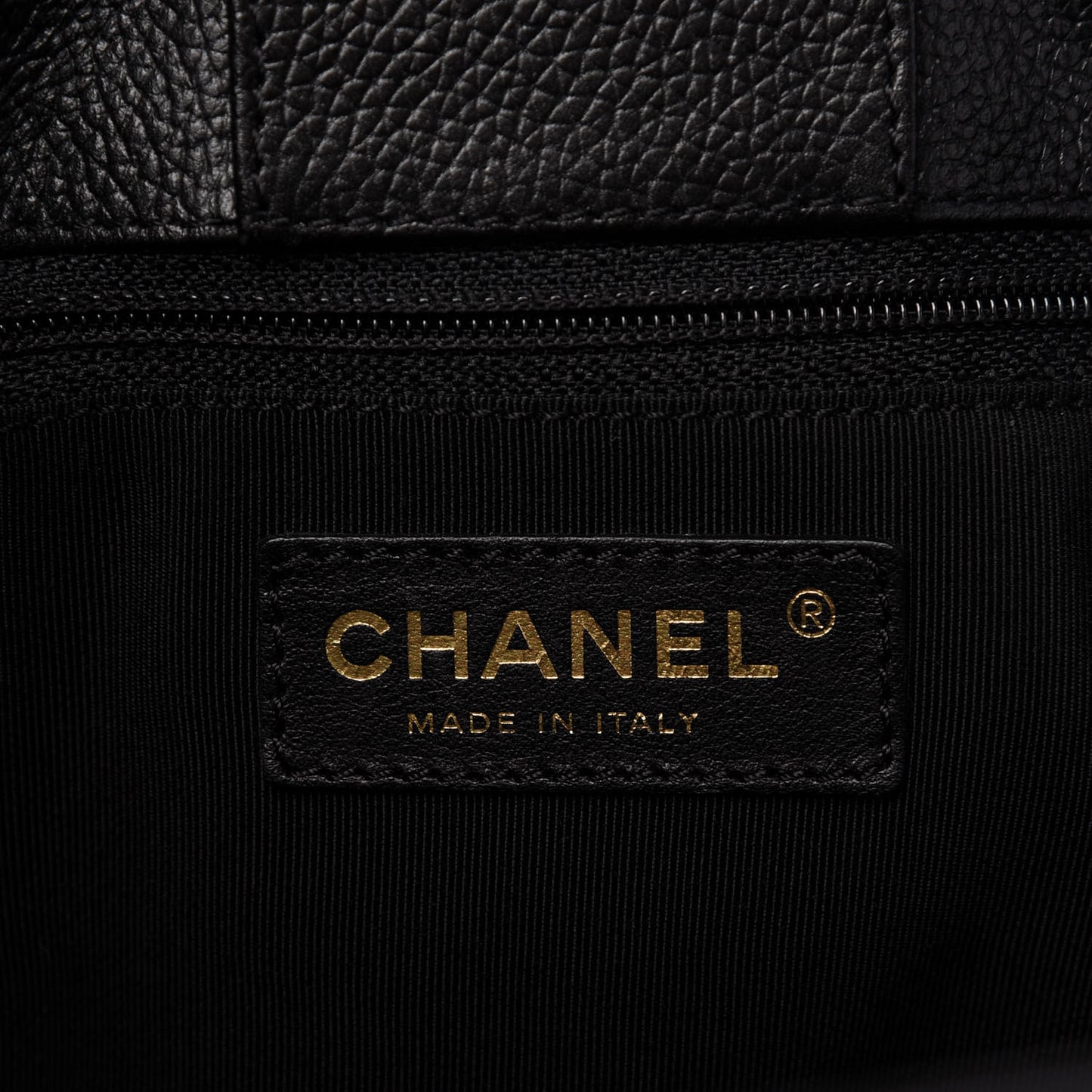 Calfskin Cerf Executive Shopper Tote Black
