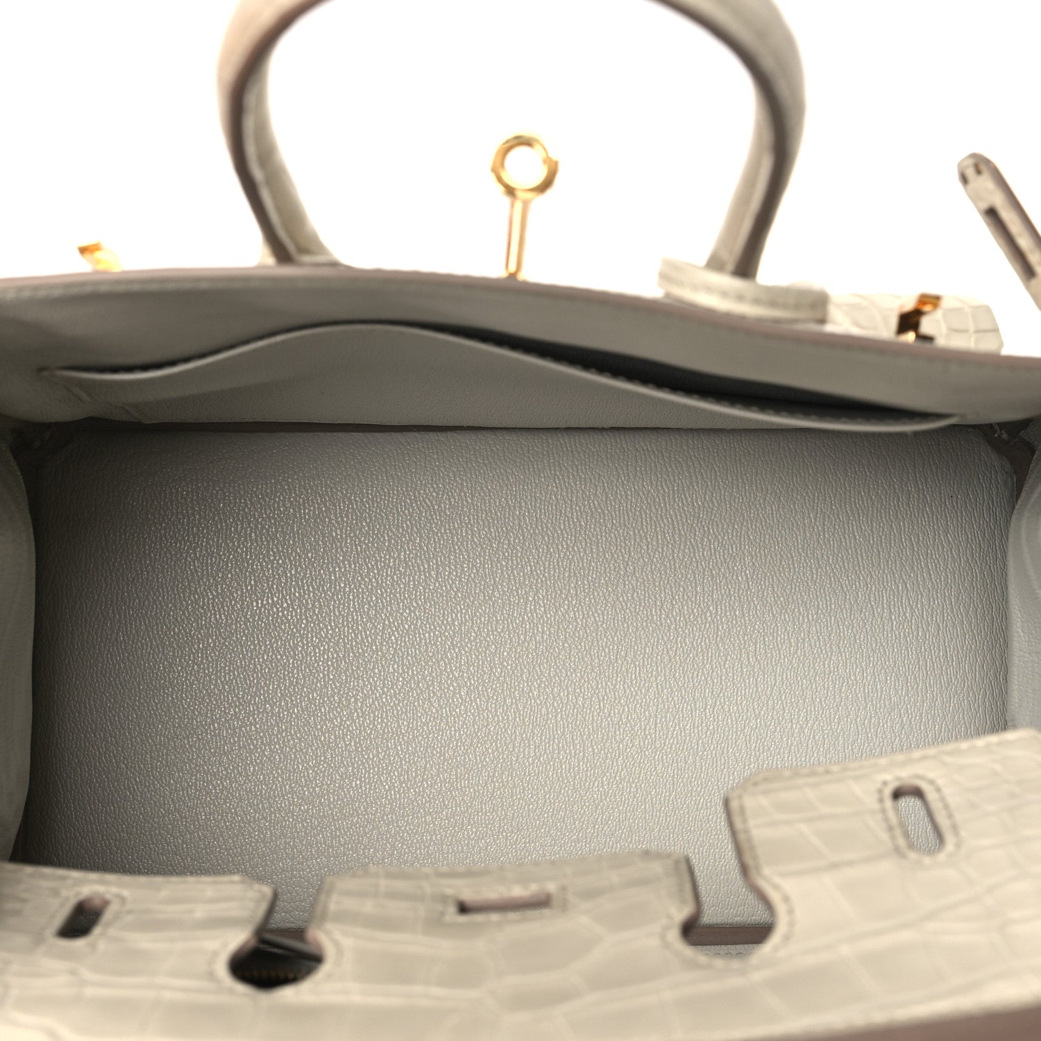 Hermes Matte Alligator Birkin 25 Beton 5 of 11