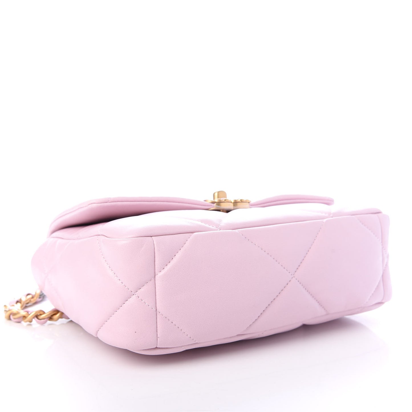 Lambskin Quilted Medium Chanel 19 Flap Light Pink
