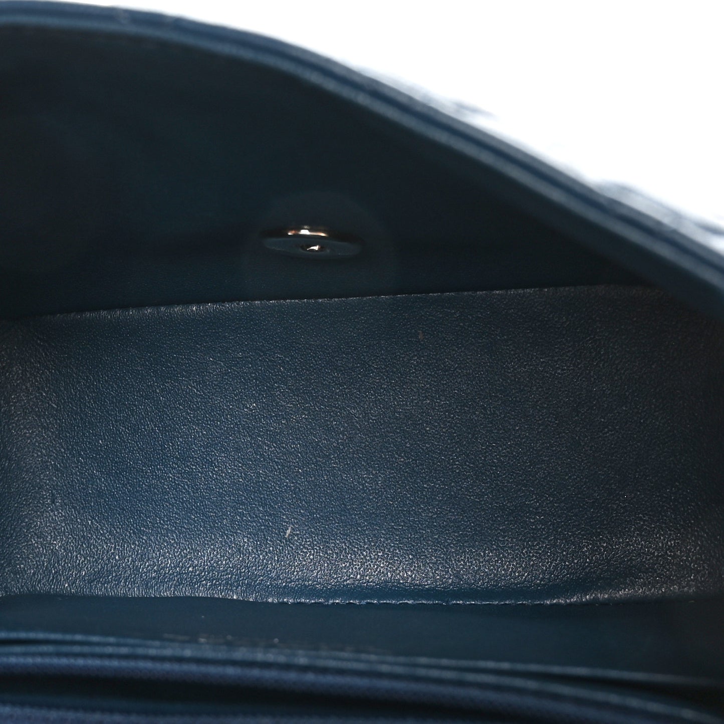 Lambskin Quilted Mini Square Flap Navy