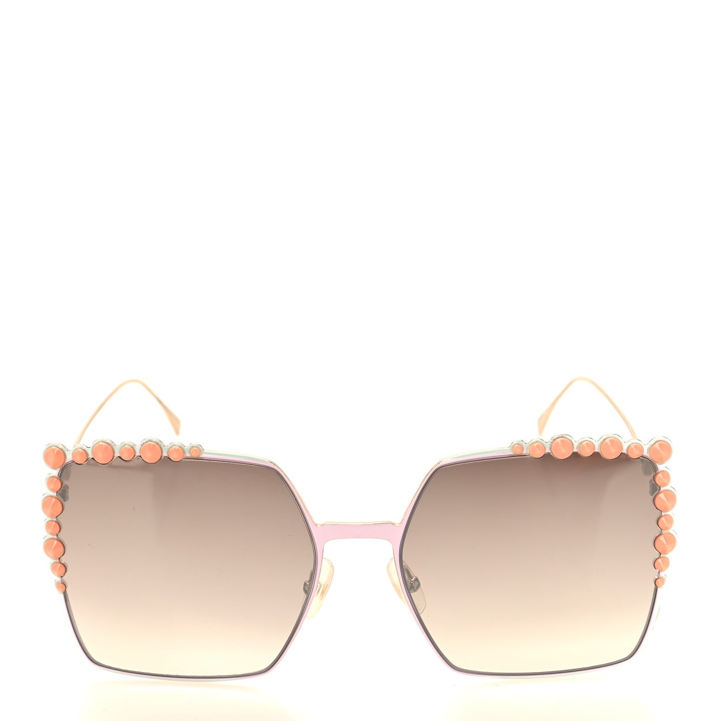 Metal Dots Square Sunglasses FF 0259/S Gold