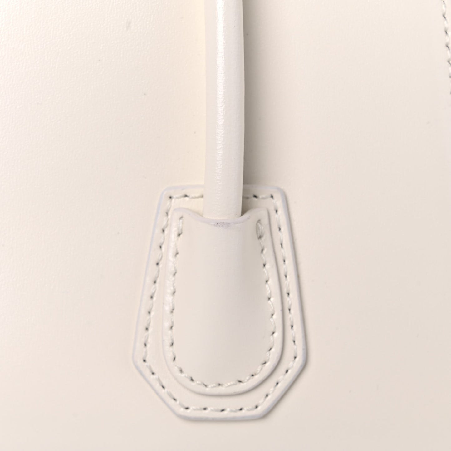 Box Calfskin Mini Lock Antigona Shoulder Bag White