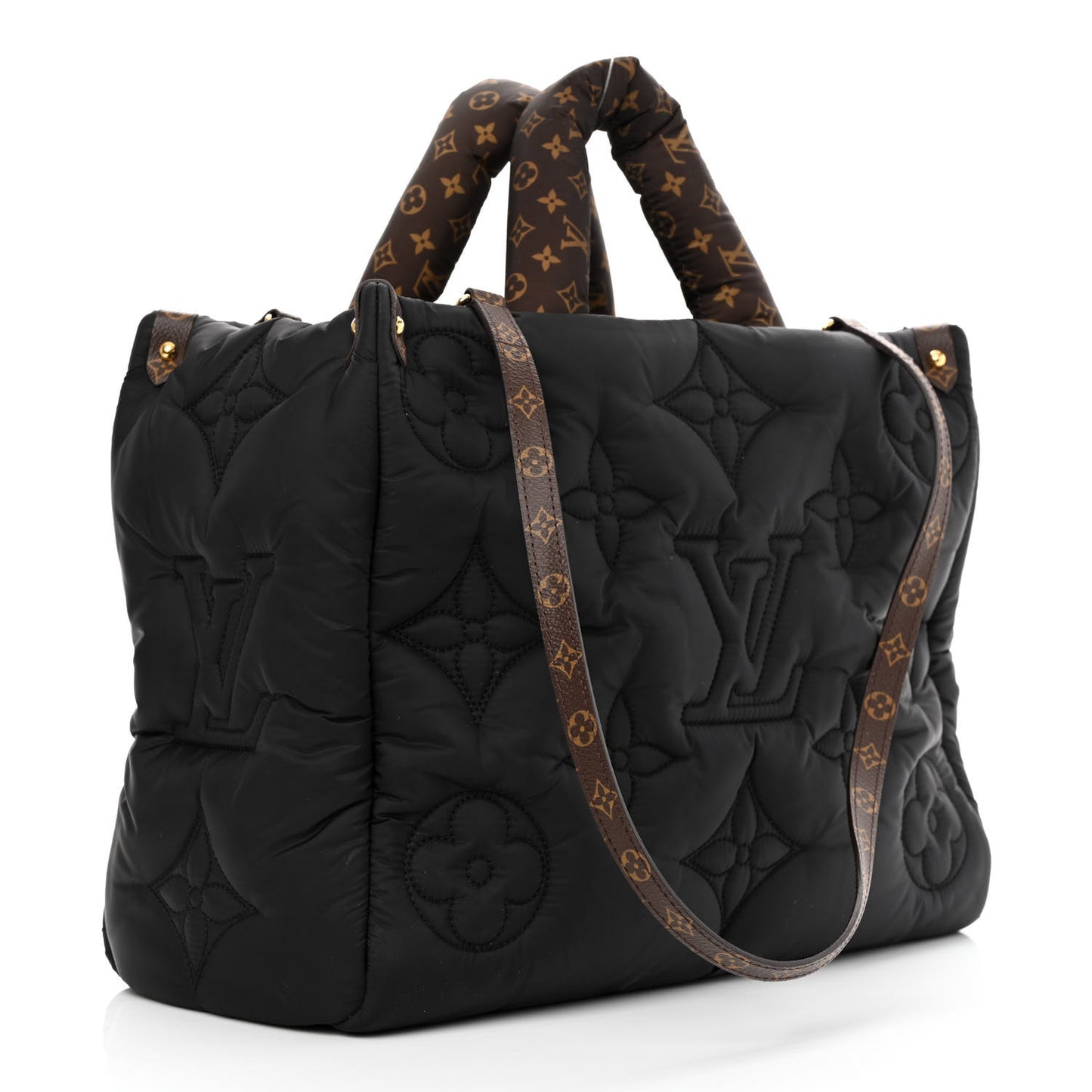 Econyl Monogram Pillow Giant Onthego MM Black