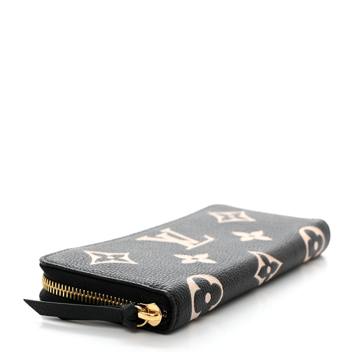 Empreinte Monogram Giant Clemence Wallet Black Beige