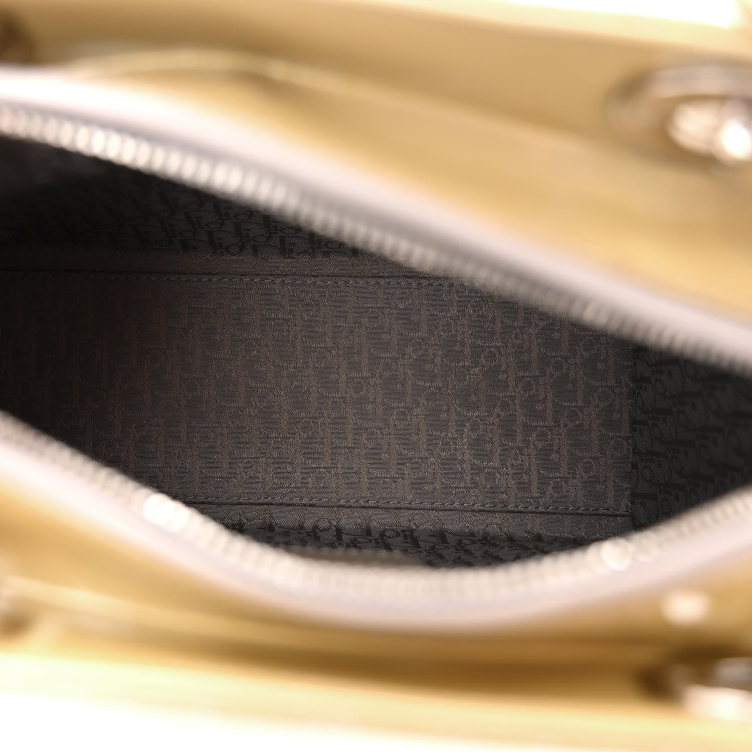 Christian Dior CHRISTIAN DIOR Patent Cannage Medium Lady Dior Grey 5 of 14