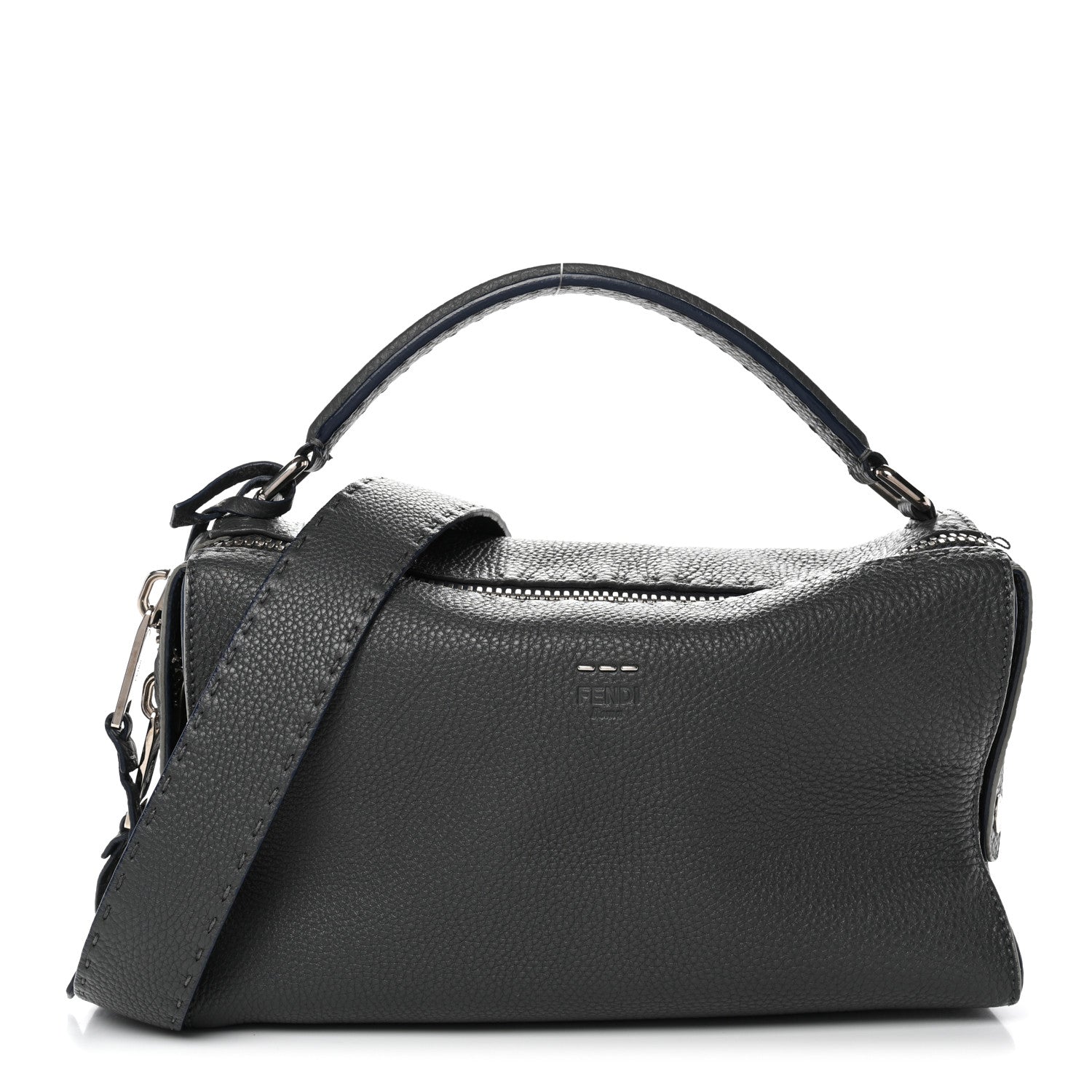 Fendi Cuoio Romano Selleria Lei Boston Tote Nube 1873680