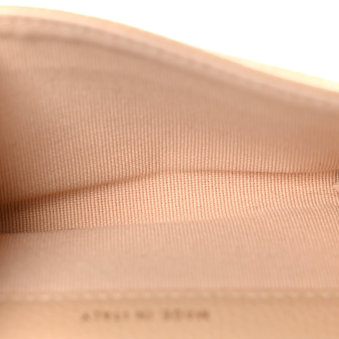 Caviar Quilted Flap Card Holder Wallet Beige