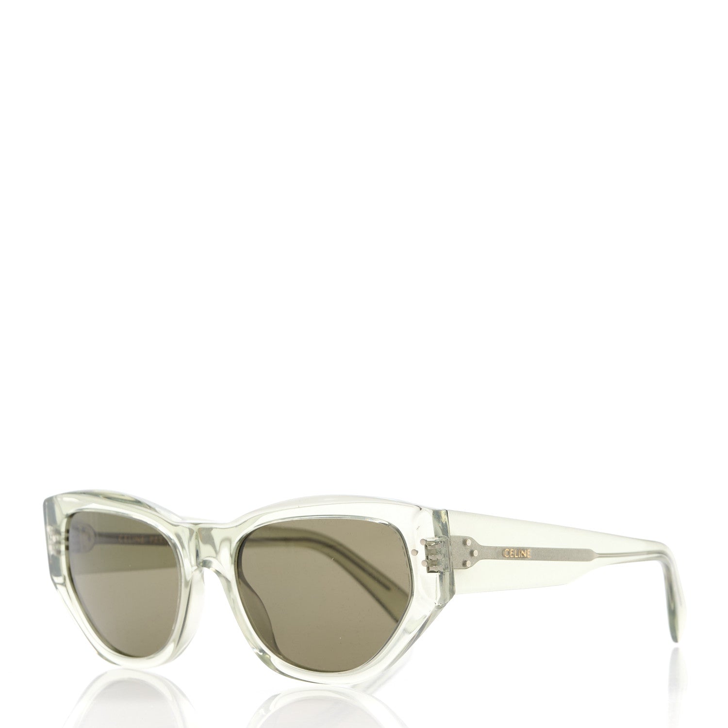 Celine Acetate Polarized Square Sunglasses CL40219I Green 1 of 8