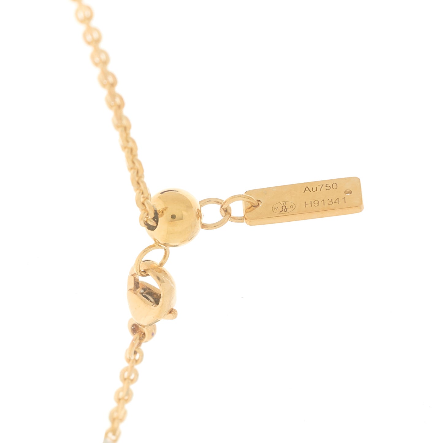 18K Yellow Gold Diamond So Move Pendant Necklace