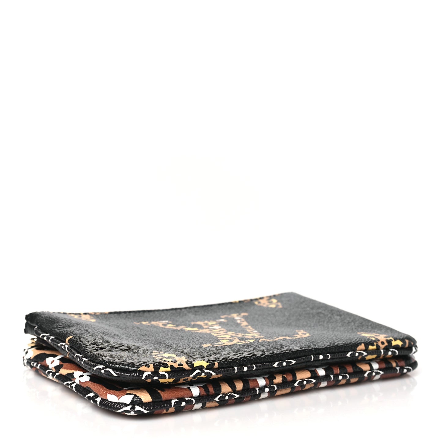 Monogram Giant Jungle Pochette Double Zip Black